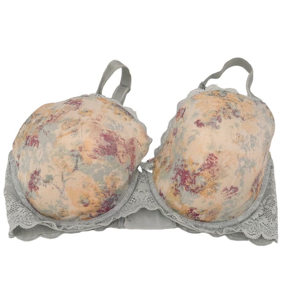 Victoria's Secret Dream Angels Floral Lace Lined Demi Bra Size 34DDD